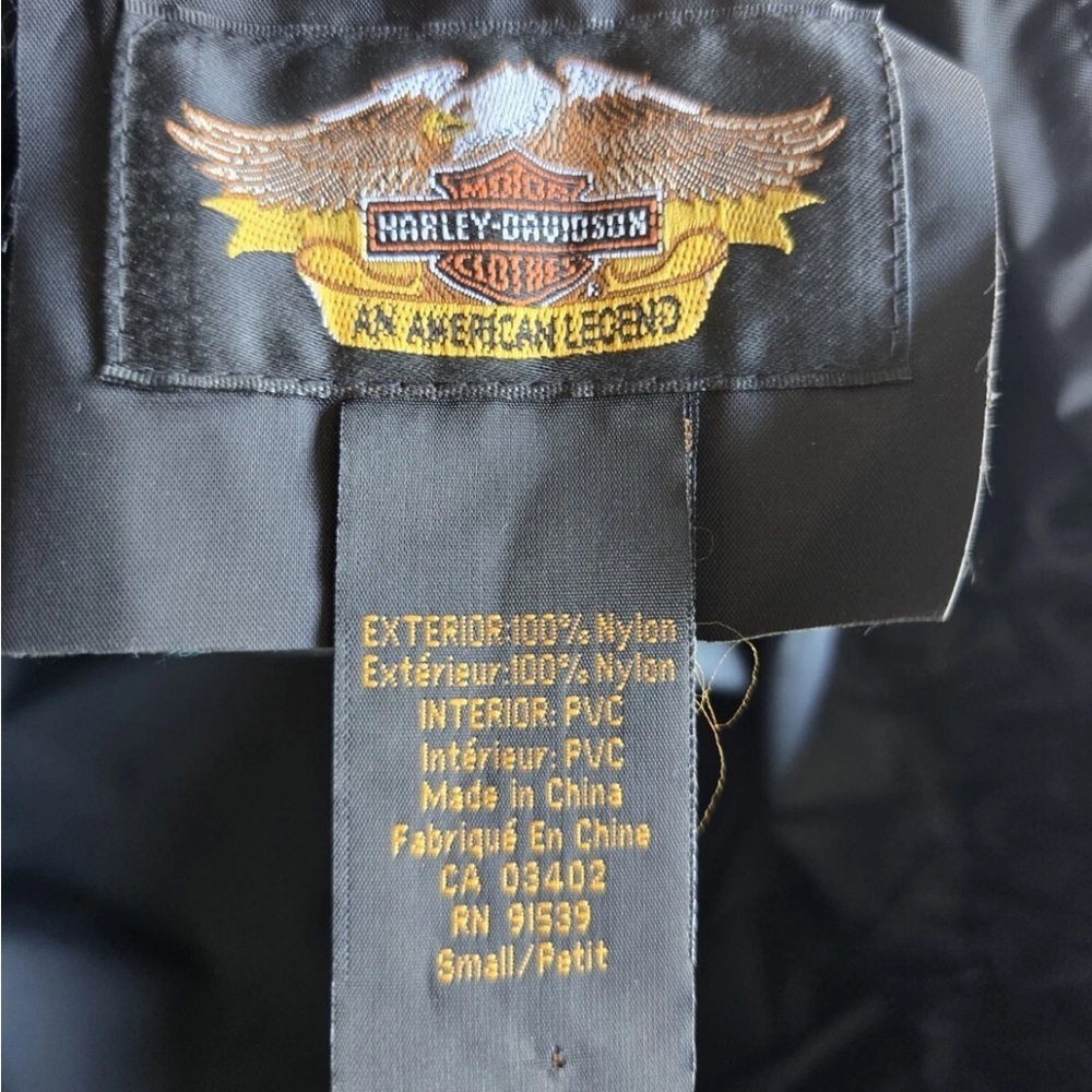 Harley Davidson Men S Pants 34x32 Black Motorcycle Windbreaker Adjustable Belt - Picture 16 of 16